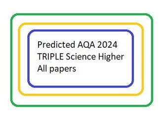 Predicted AQA 2024 TRIPLE Science Higher All papers DATA ONLY
