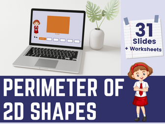 Perimeter of 2d Shapes Interactive Digital Lesson and Activities for Year 3