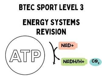 BTEC Sport Unit 1 - Energy Systems Knowledge Organiser