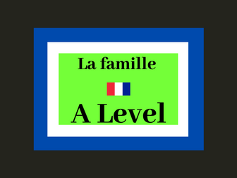 Les changements dans la famille