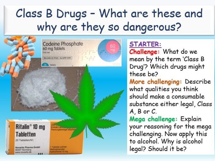 Class B Drugs By EC_Resources - Teaching Resources - Tes