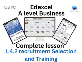 Edexcel A Level Business 1.4.2 Recruitment 142 complete lesson