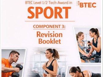 BTEC Sport Component 3 Mega Bundle – Revision Booklets + Exam Questions (2022 Spec)