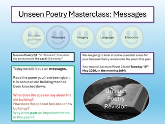 Unseen Poetry Revision 2026
