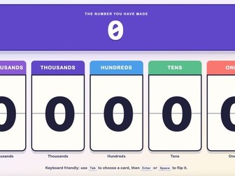 Interactive Place Value flip chart