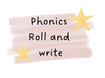 Phonics roll and write
