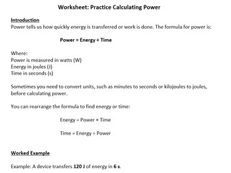 Power Calculations