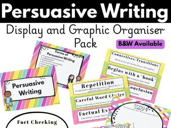 Persuasive Writing Display & Graphic Organiser Pack