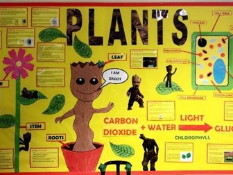 Plants Guardians of the Galaxy Groot Classroom Display