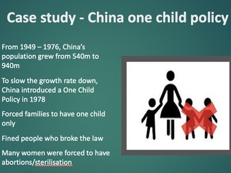 China One Child Policy Case Study