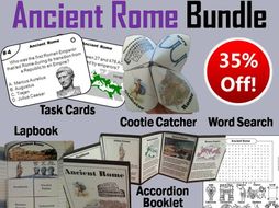 Ancient Rome Task Cards and Activities Bundle