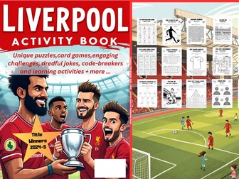 Liverpool Football Activity Book - New Season 2025 / 26