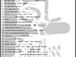 Compound Nouns 1 Page BW Worksheet