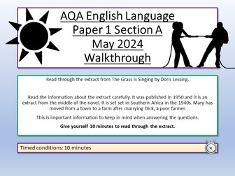 AQA English Language Paper 1 May 2024
