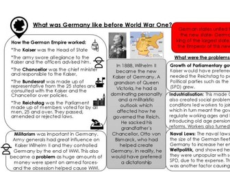 Knowledge Organiser- GCSE Germany AQA