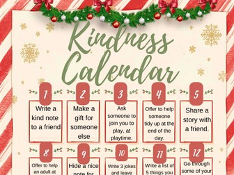 Kindness advent calendar