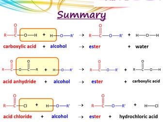 AQA - 3.3.9.1 Carboxylic acids and esters