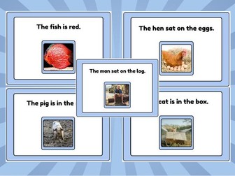 Simple Sentences – Read and Match the Picture