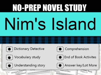 Nim's island Novel Study-Complete Novel Study.