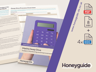Maths Deep Dive and Subject Knowledge Pack