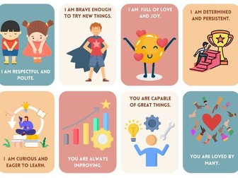 positive affirmation cards for display