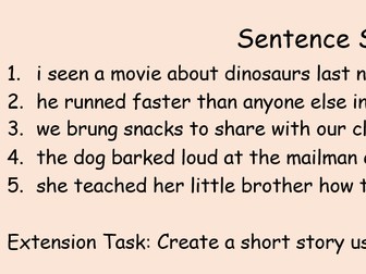 Sharpen your writing- sentence correction