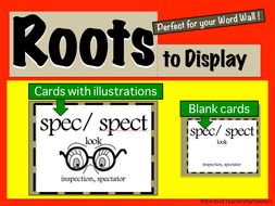 Roots to Display Affixes Suffixes and Roots