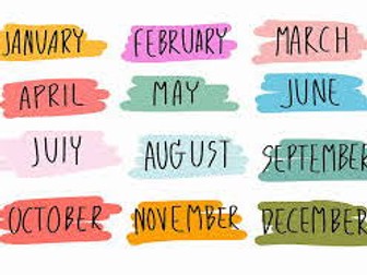KS2 French Months of the Year Powerpoint
