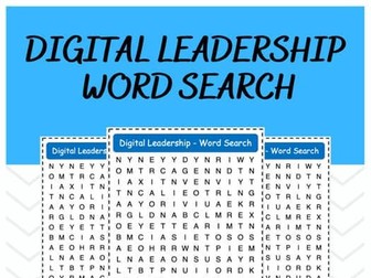 Digital Leadership - Word Search
