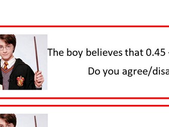 Year 5 Decimals 12 warm up questions