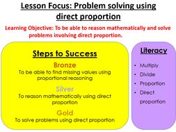 direct proportion problem solving