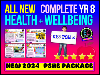Year 8 Complete Health and Wellbeing PSHE NEW