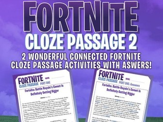 FORTNITE - CLOZE PASSAGES - Battle Royale Comet - 2 Connected Activities