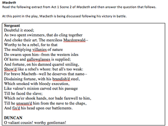 Macbeth Exam Preparation Pack (AQA)
