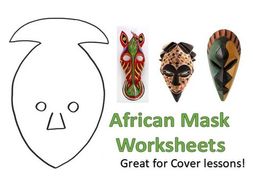 2 KS3 Art African Masks Worksheets | Teaching Resources