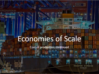 Economies of Scale (3.2 OCR Economics)