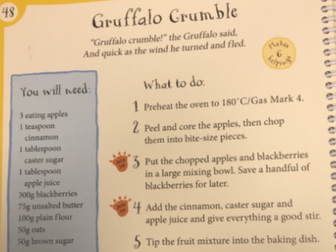 Gruffalo Crumble Instruction Writing-BOSSY WORDS (Home Learning)