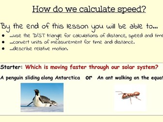 Speed, Relative Motion, and Distance time Graphs.