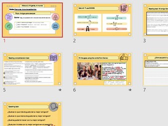 M3 New Spanish GCSE: Lesson 4: Mi mejor amigo