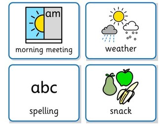 Visual Timetable (Widgit) - CfE Scotland