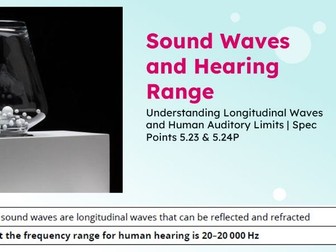 IGCSE Physics: Sound Waves & Hearing Range | Edexcel Modular | Unit 5 | L10