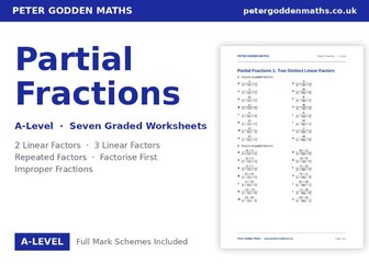 Partial Fractions | A-Level Worksheets