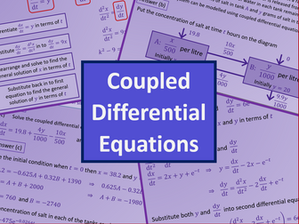 Coupled differential equations - Further maths A level A2