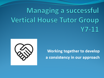 Managing a Successful Vertical/House Tutor Group