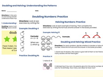 Doubling and Halving - with explanations