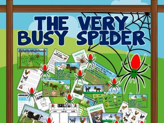 THE VERY BUSY SPIDER TEACHING RESOURCES AND ACTIVITIES