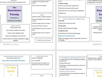 Play ideas for Early Years using four picture books