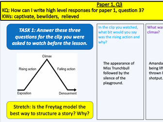 AQA Lang Paper 1 Question 3 - Matilda