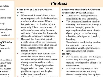 A Level Psychology: Psychopathology Revision