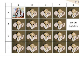 Summer pelmanism game - Kids and ESL beginners